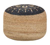 Pouf Fait à la Main Jute Marron 45x30 cm Repose-Pied Tabouret Salon vidaXL
