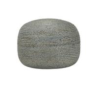 vidaXL Pouf fait à la main en jute – Repose-pied 45x30 cm vert olive