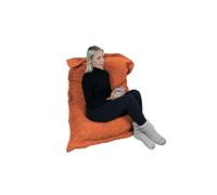 Pouf, fauteuil d'intérieur déhoussable - 90 x 140 cm - Sherpa - Terracotta - Vivezen Terracotta G
