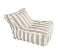 Pouf Flottant For Piscine Extérieure Rayure Oxford Pouf Pouf Housse Sans Remplissage Piscine Chaise Longue Radeaux Plage Jardin Pouf Soa Lit Sans Remplissage ( Color : Khaki , Size : Empty pouf cover