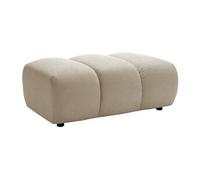 Vente-unique - Pouf en Tissu Beige FRIDORA