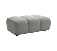 Vente-unique - Pouf en Tissu Gris Clair FRIDORA