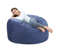 Pouf géant en velours côtelé - LUNSY - Velours côtelé ultra-doux - Garnissage mousse haute densité