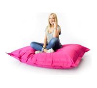 Pouf Géant Rose XL - LiveDeco® - Rempli de Billes de Polystyrène Recyclé - Déhoussable - Intérieur et Extérieur