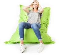 Pouf Géant Vert XL - LiveDeco® - Adulte - Ecologique - Intérieur et Extérieur