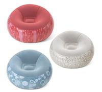 Pouf gonflable - JANSHOP - Bestway 75052 - 112x112x66 cm - Bleu - PVC résistant velours