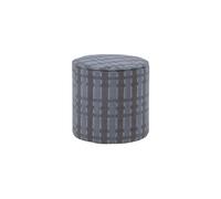 Pouf haut chenille gris et bleu Sarli
