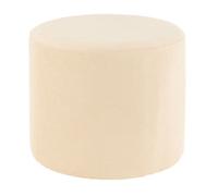 Paris prix Pouf rond velours - Crème
