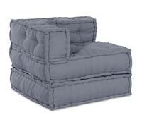 vidaXL Ensemble de canapés modulaires en tissu gris 70 x 70 x 56 cm