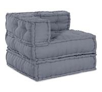 Ensemble de canapés modulaires vidaXL, gris, 70 x 70 x 56 cm, tissu