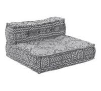 Pouf modulable vidaXL gris clair 70x70x54 en tissu