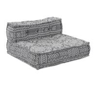 Pouf modulable vidaXL gris clair 70x70x54 en tissu