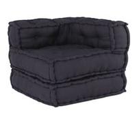 Pouf modulaire anthracite 70x70x54 tissu