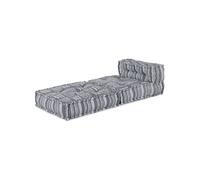 Pouf modulaire Gris 70x70x54 en tissu
