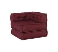 vidaXL Pouf modulaire marron 70x70x54 tissu, canapé, canapé convertible, canapé tissu, canapé modulable, coussin palette, 4019029 Marron