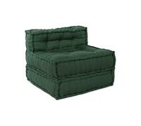 vidaXL Élément de canapé modulaire vert 70x70x54 cm Tissu