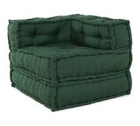 Vidaxl Pouf Modulaire Vert 70x70x54 Tissu Vert