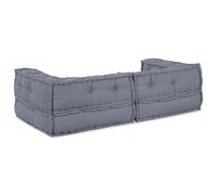 Pouf Modulaire Vidaxl Gris 140x70x36 Tissu