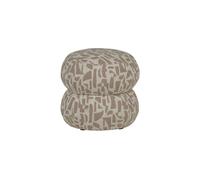 Pouf Motif Graphique Sable Anic