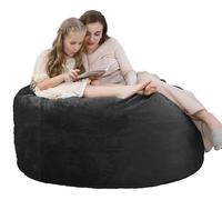 Pouf, mousse à mémoire de forme très élastique, revêtement en velours néerlandais, bk