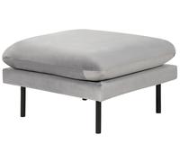 Pouf Ottoman Moderne 70 x 70 cm Velours Gris Vinterbro