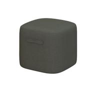 Pouf Ottoman Tabouret de Maquillage Repose-Pieds Carré, Tabouret Bas, Poignées, Design, Tissu Doux, for La Maison Repose-Pieds(Grün)