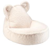 Teddy pouf pour enfant tissu Teddy blanc crème Wigiwama - 4751030597904