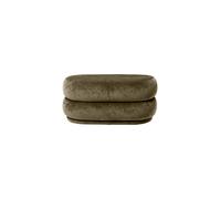 Pouf Oval Faded Velvet Tabouret Moyen Ferm Living Forest - 5704723031093