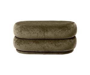 Pouf ovale à 2 niveaux WxHxD 87x45x47.5cm