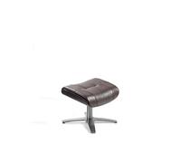 Pouf pivotant rembourré en cuir 5003C, 39 x 52 x 40 cm. -