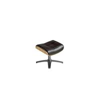 Pouf pivotant rembourré en cuir 5035C, 52 x 42 x 39 cm. -