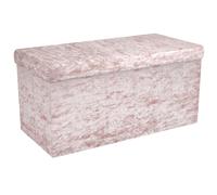 Pouf pliable 76x38x38 cm Banc Ottoman Tabouret Siège Cube Boîte de rangement