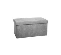 Pegane Pouf pliable rectangulaire - Gris