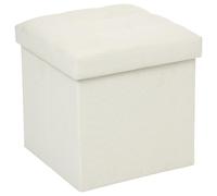 Pouf Pliable Design "Lysandre" 38cm Beige