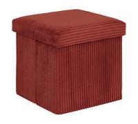 Pouf Pliant Coffre "Arum" 38cm Ambre