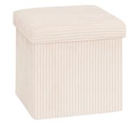 Pouf Pliant Coffre "Arum" 38cm Beige