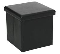 Pouf pliant noir - Atmosphera Créateur d'intérieur