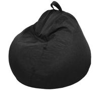 Pouf Poire déhoussable - 120x100 cm - Bananair - Noir Fabriqué en France