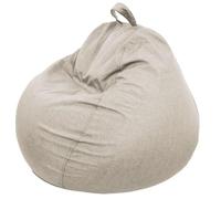 Pouf poire déhoussable beige 80 x 70 cm - Fauteuil, Canapé, Coussin de Sol, Pouf d'intérieur - Rempli de Mousse - Bananair