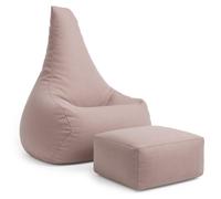 Pouf poire enfant extérieur confort avec repose-pieds