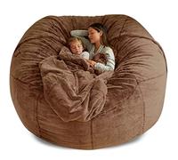 Pouf poire géant deux places en fausse fourrure