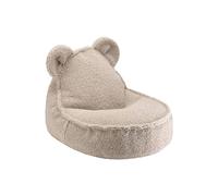 Pouf Poire Ours Chambre Enfant - Fauteuil Comfortable En Teddy Biscuit TU
