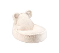 Teddy pouf pour enfant tissu Teddy blanc crème Wigiwama - 4751030597904