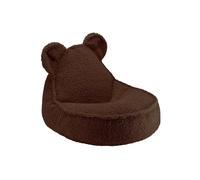 Pouf Poire Ours Chambre Enfant - Fauteuil Comfortable En Teddy Warm Hazel TU