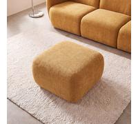 Pouf pour canapé modulable ocre 63x43x63cm Jaune