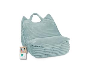 Pouf pour enfants avec poignée - Pouf moelleux KIDS SWEET "Garfield" en tissu Tilias, chambre d'enfant Montessori 58x70x55 cm - Bleu clair
