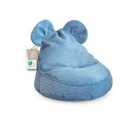 Pouf pour enfants "SWEET" avec oreilles - Confortable, Pouf Montessori pour chambre d'enfant (Bleu,68/59/55 avec oreilles)