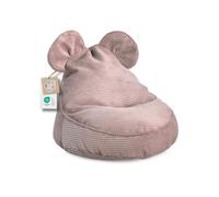 Pouf pour enfants "SWEET" avec oreilles - Confortable, Pouf Montessori pour chambre d'enfant (Rose,68/59/55 avec oreilles)