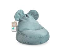 Pouf pour enfants "SWEET" avec oreilles - Confortable, Pouf Montessori pour chambre d'enfant (Turquoise,68/59/55 avec oreilles)