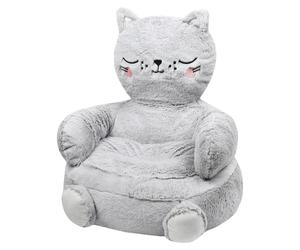 Pouf pour la chambre d'enfant en forme de chat, 45 x 45 cm